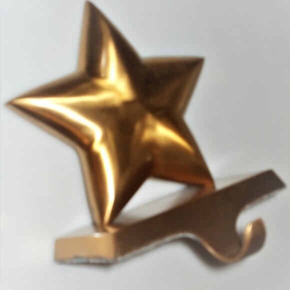 Metal STAR STOCKING HOLDER Holiday Collection Stocking Hanger Mantel Stocking - Picture 5 of 7